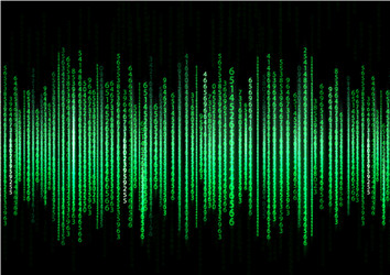 Binary Matrix Technology Background vector image