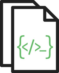 programming documentation vector image