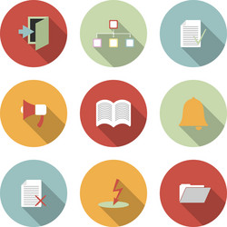 Universal flat icons Royalty Free Vector Image