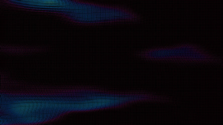 waves of colorful points digital data splash vector image