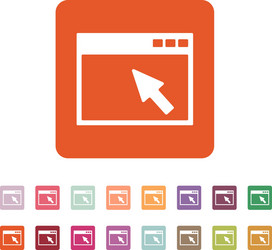 browser icon website and www network symbol vector image