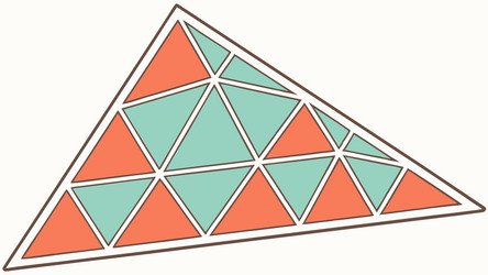 dynamic geometric triangle pattern design element vector image