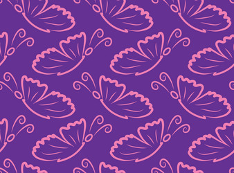 Butterflies seamless pattern vector