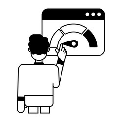 code performance vector image