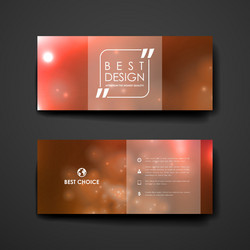 set of modern design banner template in neon vector