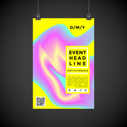 abstract background poster design vector image