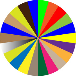 segmented circle pie graph chart infographics vector image