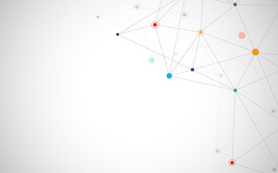 Abstract connecting dots and lines connection Vector Image