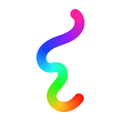 abstract wavy gradient lines with playful vector image