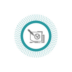 content design frame page text line icon isolated vector image