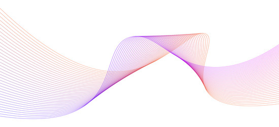 gradient wave pattern on white vector image