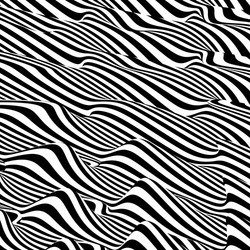 3d wavy background dynamic effect black and white vector image