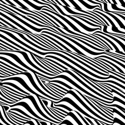 3d wavy background dynamic effect black and white vector