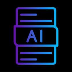 ai file format document gradient icon editable vector image
