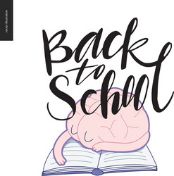 Back to school lettering vector