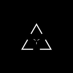 cyberpunk style element triangle design target vector image