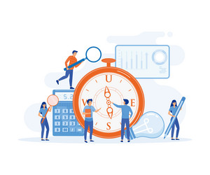 data analysis and digitization concept digital vector image