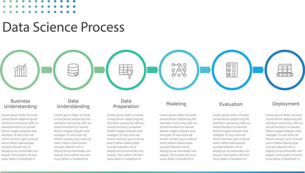 Data Science Workflow vector image