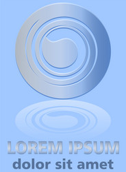 modern background with metallic circle abstract vector image