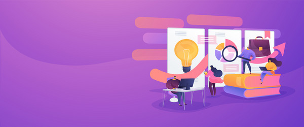 workflow concept banner header vector image
