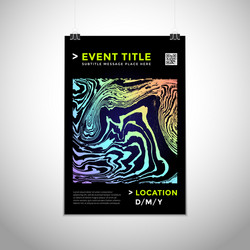 abstract background poster design vector image