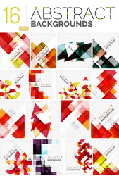 collection of abstract backgrounds vector image