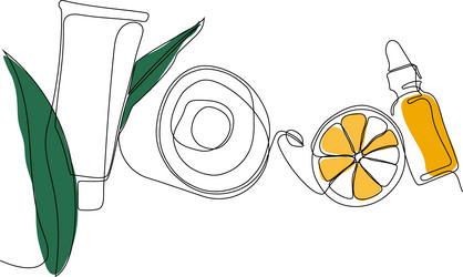 continuous drawing of one line top view vector image