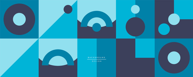 Neo memphis geometric pattern with circles vector