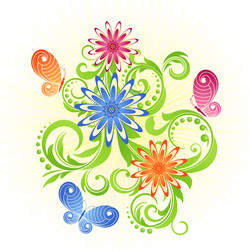 spring background vector image