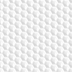 White Geometric Texture - Seamless Pattern vector image