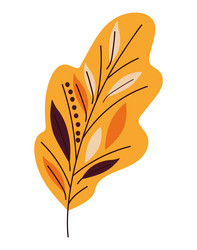 Abstract Fall Leaf Pattern vector image