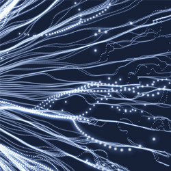 abstract science or technology background 3d grid vector image