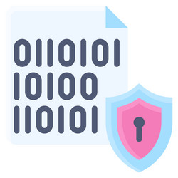 binary encryption icon cryptocurrency related vector image