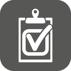 checklist icon clipboard and executed task vector image