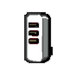 digital usb hub game pixel art vector image