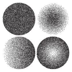 Halftone Circle Gradient Pattern vector image
