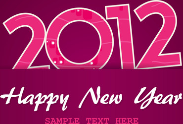 New Year's Celebration Card Vector Image