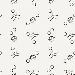 seamless pattern of the elements curved vector image