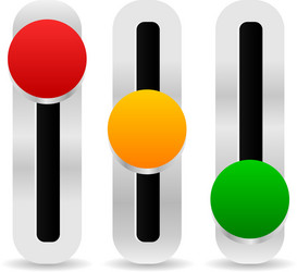 button template in 3 state vector image