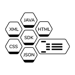 code modules vector image