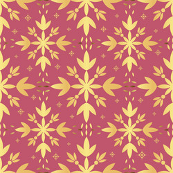 decorative seamless pattern with gold openwork vector image