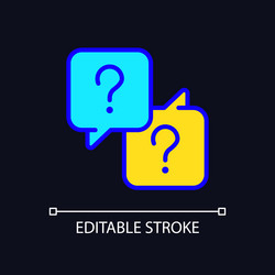 misunderstanding rgb color icon for dark theme vector image