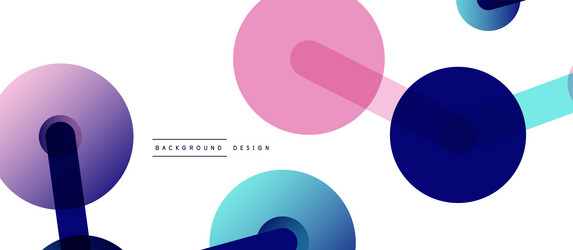 abstract background round dots connected by lines vector image