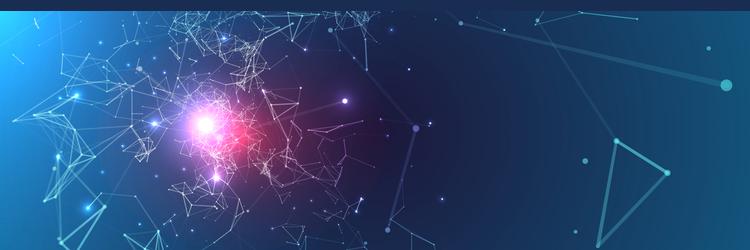 abstract polygonal background with connecting vector image