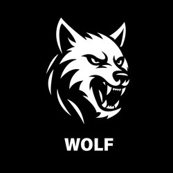 angry-wolf-mascot-logo-image Vector Image
