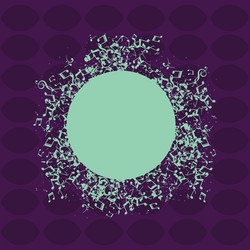 disarrayed and jumbled musical notes icon vector image