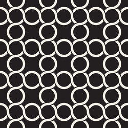 Geometric Chain Pattern - Abstract vector image