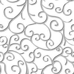 Swirls & Curls Pattern vector image