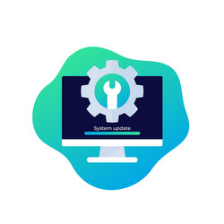 System Update Icon - Refresh vector image