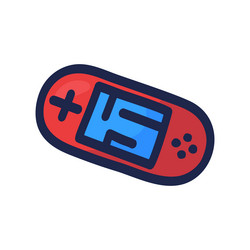 joystick for video game controller buttons vector image